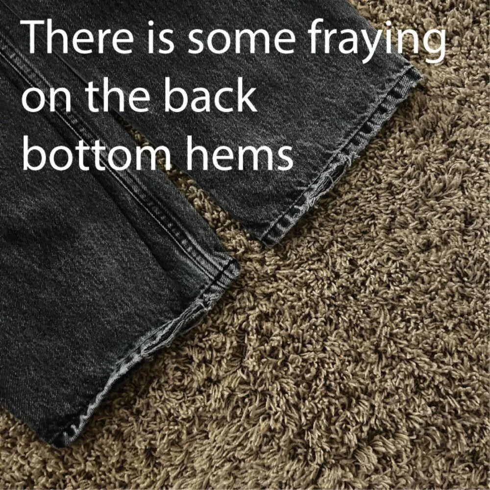 We the Free Frank Dad Jean in Black Women's Size 25 Free People Cropped - Picture 11 of 11